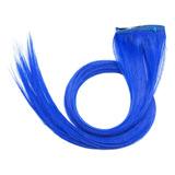 Extensiones De Cabello De Una Pieza  Color Azul Df16 1 Und