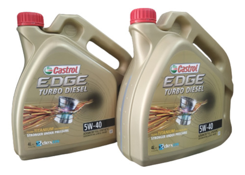 Aceite Castrol Edge Turbo Diesel 5w-40 Sintetico X 8 Litros