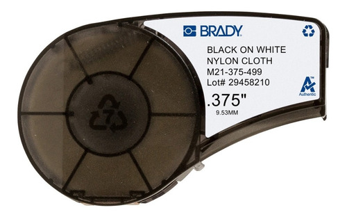 Etiqueta 110893 Blanca .375 In W X 16 Ft L Brady M21-375-499