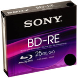 2 Mídias Blu-ray Bd Re Regravável 25gb Sony Original