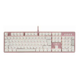 Game Factor Kbg400-pk Teclado Mecánico Gamer Rosa Con