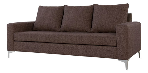 Sillon 3 Cuerpos Premium Chenille Antidesgarro Pata Cromada