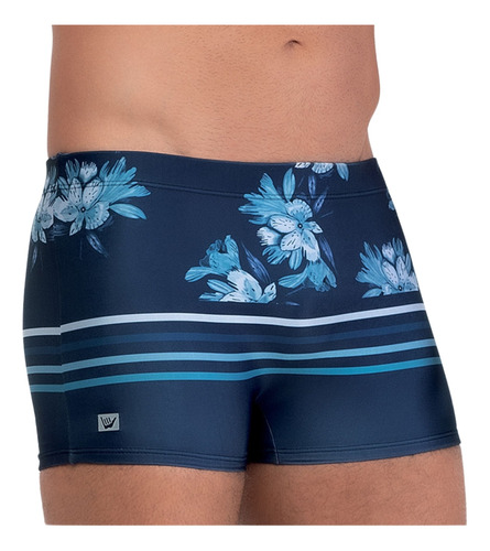 Sunga Boxer Hang Loose Floral Dry Fast Moda Praia Masculino 