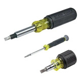 Klein Tools® Set De 3 Desarmadores Puntas Intercambiables