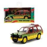 Ford Explorer 1:32 Jada Jurassic Park Jurassic World Ofert! Color Amarillo Con Verde