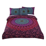 Sleepwish 4 Piezas De Ropa De Cama Mandala Boho Chic Colcha