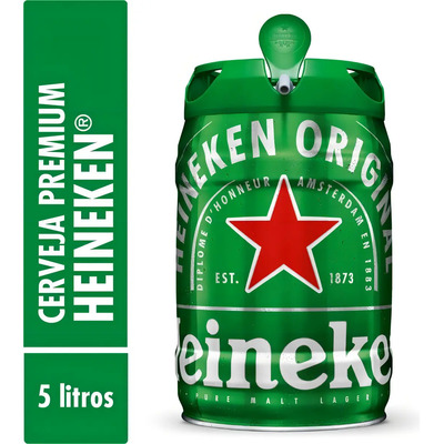 Cerveja Heineken Premium Lager 5l Keg | Frete grátis