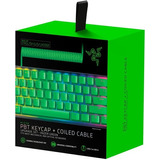 Razer Pbt Keycaps + Cable Para Teclados Mecánicos Ingles Us Color Del Teclado Verde