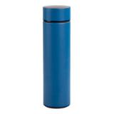 Botella Térmica De Acero Inoxidable Con Termómetro Digital Led, 500 Ml, Color Azul