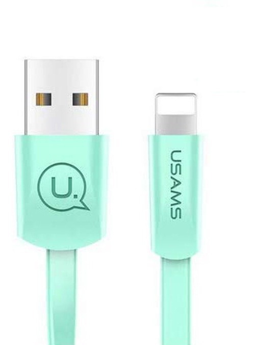 CABLE USAMS USB A LIGHTNING U2 VERDE
