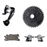 Kit Grupo Transmissão 9v Tipo Shimano Cassete K7 11/36 Gta