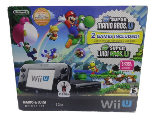 Console Completo Nintendo Wii U Original Com Jogo