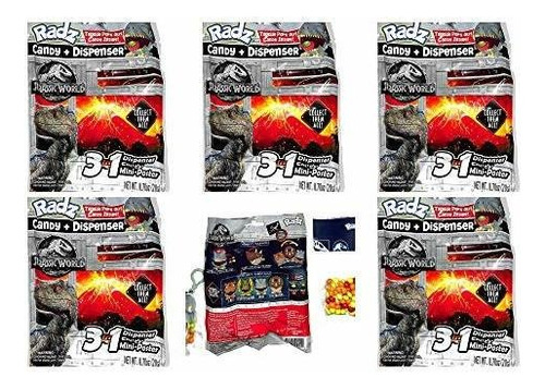 Radz Jurassic World Dispensador De Dulces Sellado 5 Paqu