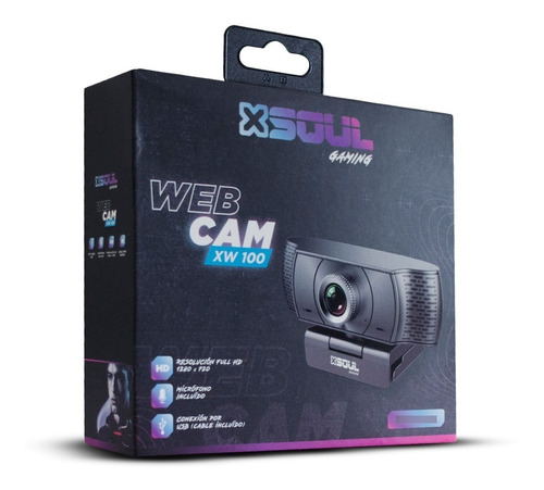 Webcam Soul Xw100 Hd 1280x720 Con Microfono