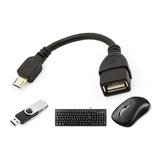 Otg V8 Adaptador P/ Pen Drive Impressora Mouse Teclado Usb