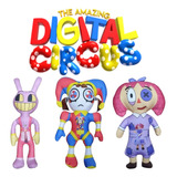 Combo X3 Peluches Amazing Circus Digital Muñecos 35 A 40cm