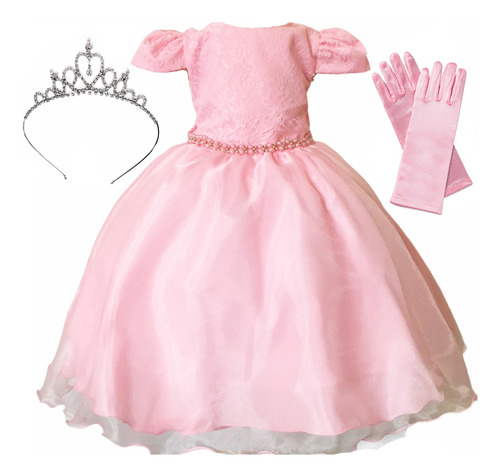 Vestido Festa Infantil Princesa Criança Menina Formatura Abc