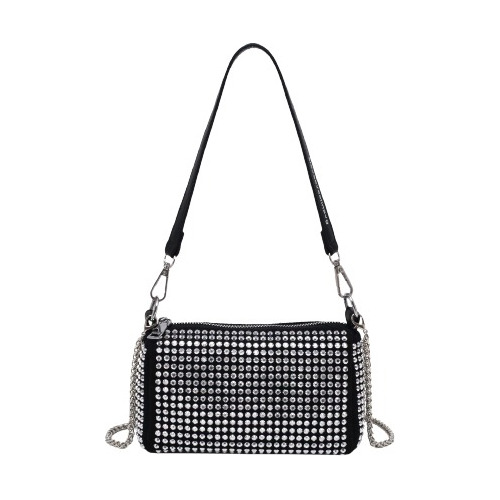 Cartera Importada Mini Bag Con Falso Strass Brillos