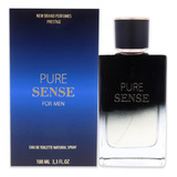 Perfume New Brand Pure Sense Edt 100ml Para Homens