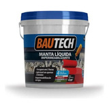 Manta Líquida Emborrachada Para Laje Bautech 4kg Cinza