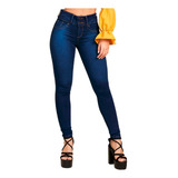 Jeans Skinny Mujer Push Up Levanta Cola Elasticado Tiro Alto