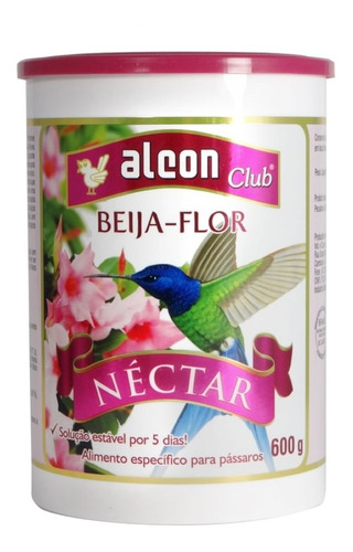 Kit Ração Alcon Club Beija Flor Néctar 600g C/ 10 Unidades