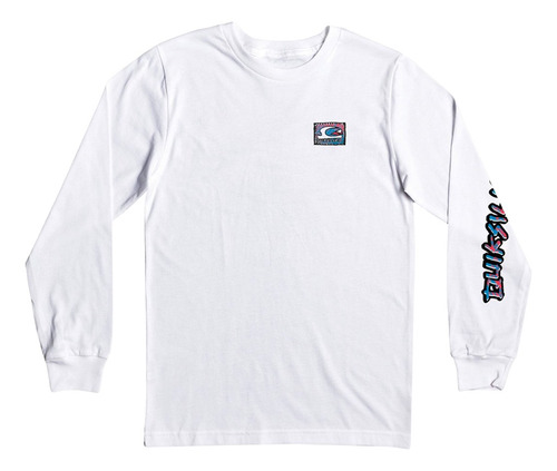 Polera Quiksilver Open Wide Niño White