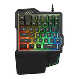 Mini Teclado Gamer Una Mano Con Led Usb 2.0 Mac Windows 7 Xp