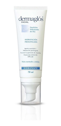 Crema Facial Hidratante F20 Piel Normal Emulsión Dermaglos