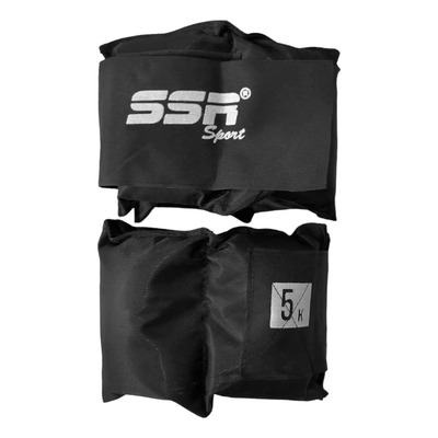 Polainas Ssr Sport 5kg Negras Para Tobillos Entrenamiento Fuerza | Envío gratis