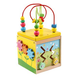 Juguete Cubo De Madera Puzzle Laberinto Didáctico Montessori