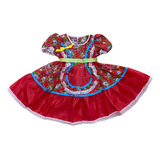 Vestido Junino Bebê Infantil São João Quadrilha 10473