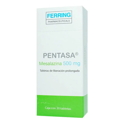 Pentasa Tableta De Liberación Prolongada 500 Mg, 30 Tabletas | Envío gratis