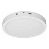 Lampara Panel Led Plafon Sobreponer 30 Cm Redonda 24w Frio