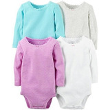 Pack Bodysuits Carter's Bebé Niña