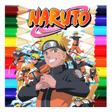 Kit 100 Desenhos Para Colorir / Pintar - Tema Naruto - Folha A4 ! 2 Por Folha! - #0047