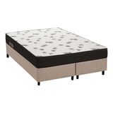 Cama Box Queen: Colchão Espuma Ortobom D45 Light Saúde+base 