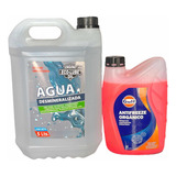 Refrigerante Anticongelante Concentrado Gulf X1l + Agua X5l