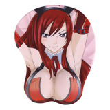 Bgipvb Erza Scarlet Anime Mouse Pads Con Reposamuñecas 3d