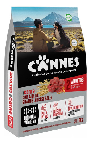 Cannes Adulto Carne Y Cereal 18kg | Solo Stgo | Mdr