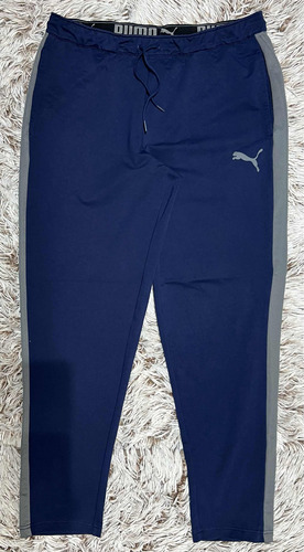 Pants Grueso Ceñido Puma Azul Para Hombre Talla L