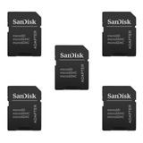 Paquete De 5 Adaptadores Sandisk Microsd Microsdhc A Sd Sdhc