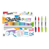 Pack Sharpie Note X24 Piezas Resaltador/marcador + Regalo