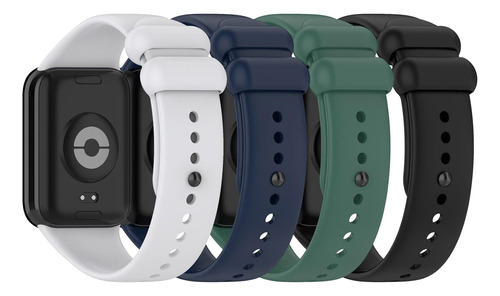 4 Piezas Siliconas Para Xiaomi Mi Band 8 Pro Pulsera Reloj