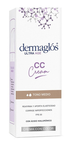 Dermaglós Ultra Age Cc Cream Con Fps30 Tono Medio X50g