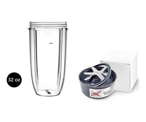 Combo Cuchilla+ Vaso De 32 Oz Para Nutribullet