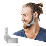 Peine Doble Metalico Delineador Para Barba Cepillo Modelador