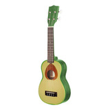 Ukulele 21 Soprano Frutas Tropicales, Con Funda Color Amarillo