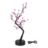 Bonsái Tree Usb 35 Led Con Forma De Flor De Ciruelo Para El