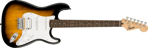 Guitarra Eléctrica Squier By Fender Bullet. Stratocaster Ht Hss De Álamo Brown Sunburst Brillante Con Diapasón De Laurel Indio